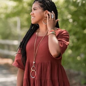 4 Piece Set: Earrings, Cuff, Necklace, Ring